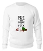 Заказать свитшот в Москве. Женский свитшот хлопковый KEEP CALM от 7SWɅG - готовые дизайны и нанесение принтов.