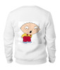 Заказать свитшот в Москве. Женский свитшот хлопковый Stewie Griffin Fan Mad от nick - готовые дизайны и нанесение принтов.