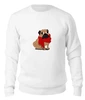 Заказать свитшот в Москве. Женский свитшот хлопковый Мопс (Pug) от fanart - готовые дизайны и нанесение принтов.