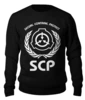 Заказать свитшот в Москве. Женский свитшот хлопковый SCP Foundation от geekbox - готовые дизайны и нанесение принтов.
