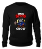 Заказать свитшот в Москве. Женский свитшот хлопковый BRAWL STARS CROW от geekbox - готовые дизайны и нанесение принтов.