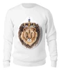 Заказать свитшот в Москве. Женский свитшот хлопковый Лев в короне от tanashtanko@yandex.ru - готовые дизайны и нанесение принтов.