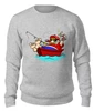 Заказать свитшот в Москве. Женский свитшот хлопковый Рыбалка     от T-shirt print  - готовые дизайны и нанесение принтов.