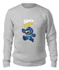 Заказать свитшот в Москве. Женский свитшот хлопковый Super Mario (Mega Man) от coolmag - готовые дизайны и нанесение принтов.