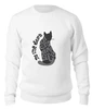 Заказать свитшот в Москве. Женский свитшот хлопковый Gray cat от frau - готовые дизайны и нанесение принтов.