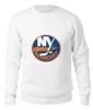 Заказать свитшот в Москве. Женский свитшот хлопковый New York Islanders от BURNSHIRTS - готовые дизайны и нанесение принтов.
