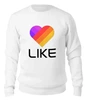 Заказать свитшот в Москве. Женский свитшот хлопковый Like  от DESIGNER   - готовые дизайны и нанесение принтов.
