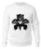 Заказать свитшот в Москве. Женский свитшот хлопковый чёрный тигр  от Sasha Konyavy - готовые дизайны и нанесение принтов.