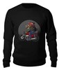 Заказать свитшот в Москве. Женский свитшот хлопковый Байкер от T-shirt print  - готовые дизайны и нанесение принтов.