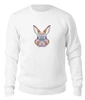 Заказать свитшот в Москве. Женский свитшот хлопковый Полигональный кролик от oldman - готовые дизайны и нанесение принтов.