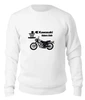 Заказать свитшот в Москве. Женский свитшот хлопковый Kawasaki W800 от madwheelz - готовые дизайны и нанесение принтов.