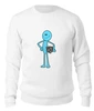 Заказать свитшот в Москве. Женский свитшот хлопковый Mr. Meeseeks (Rick and Morty) от trugift - готовые дизайны и нанесение принтов.