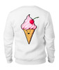 Заказать свитшот в Москве. Женский свитшот хлопковый ice cream от punksy - готовые дизайны и нанесение принтов.