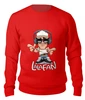 Заказать свитшот в Москве. Женский свитшот хлопковый LalaFan DJ Sweatshirt (красный) от LalaFan  - готовые дизайны и нанесение принтов.