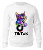 Заказать свитшот в Москве. Женский свитшот хлопковый TIK TOK (Tik Tok video) от vista12761@rambler.ru - готовые дизайны и нанесение принтов.