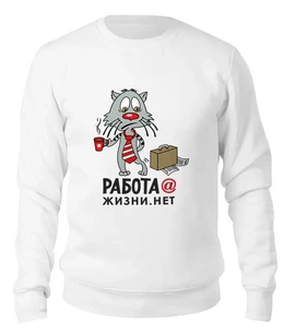 Заказать свитшот в Москве. Женский свитшот хлопковый Прикольчик   от T-shirt print  - готовые дизайны и нанесение принтов.