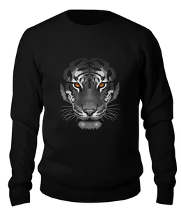Заказать свитшот в Москве. Женский свитшот хлопковый Белый тигр от ISliM - готовые дизайны и нанесение принтов.
