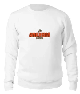 Заказать свитшот в Москве. Женский свитшот хлопковый Anaheim Ducks от kspsshop - готовые дизайны и нанесение принтов.