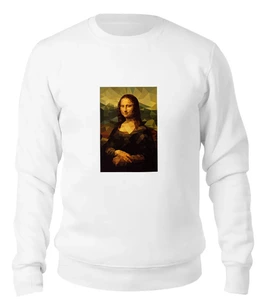 Заказать свитшот в Москве. Женский свитшот хлопковый Мона Лиза (Mona Lisa) от coolmag - готовые дизайны и нанесение принтов.