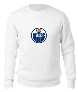 Заказать свитшот в Москве. Женский свитшот хлопковый Edmonton Oilers / NHL Canada от KinoArt - готовые дизайны и нанесение принтов.