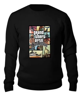 Заказать свитшот в Москве. Женский свитшот хлопковый Grand Theft Auto San Andreas от Nalivaev - готовые дизайны и нанесение принтов.