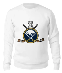 Заказать свитшот в Москве. Женский свитшот хлопковый Buffalo Sabres от kspsshop - готовые дизайны и нанесение принтов.