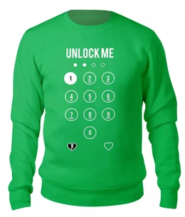 Заказать свитшот в Москве. Женский свитшот хлопковый Unlock Me! от kolmakov.andrey@gmail.com - готовые дизайны и нанесение принтов.