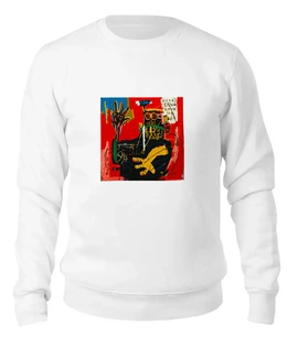 Заказать свитшот в Москве. Женский свитшот хлопковый Basquiat от Just kidding - готовые дизайны и нанесение принтов.
