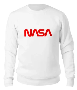 Заказать свитшот в Москве. Женский свитшот хлопковый NASA  от DESIGNER   - готовые дизайны и нанесение принтов.