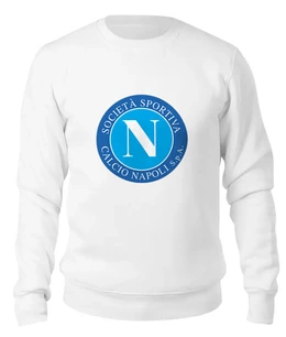 Заказать свитшот в Москве. Женский свитшот хлопковый Calcio Napoli от THE_NISE  - готовые дизайны и нанесение принтов.