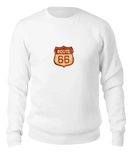 Заказать свитшот в Москве. Женский свитшот хлопковый Route 66 от Анна Андреева - готовые дизайны и нанесение принтов.