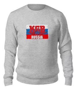Заказать свитшот в Москве. Женский свитшот хлопковый KGB - Russia от Leichenwagen - готовые дизайны и нанесение принтов.