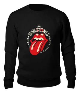 Заказать свитшот в Москве. Женский свитшот хлопковый The Rolling Stones от ROK - готовые дизайны и нанесение принтов.