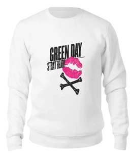 Заказать свитшот в Москве. Женский свитшот хлопковый Green Day от geekbox - готовые дизайны и нанесение принтов.