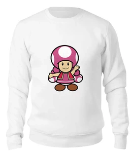 Заказать свитшот в Москве. Женский свитшот хлопковый Toadette (Mario) от trugift - готовые дизайны и нанесение принтов.