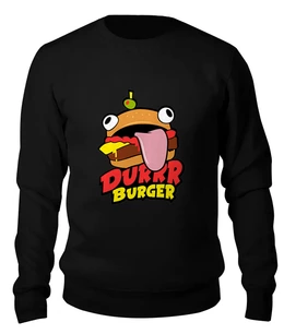 Заказать свитшот в Москве. Женский свитшот хлопковый Fortnite Durrr Burger от geekbox - готовые дизайны и нанесение принтов.