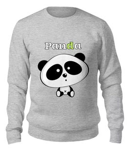 Заказать свитшот в Москве. Женский свитшот хлопковый Panda от Никита Коледенков - готовые дизайны и нанесение принтов.