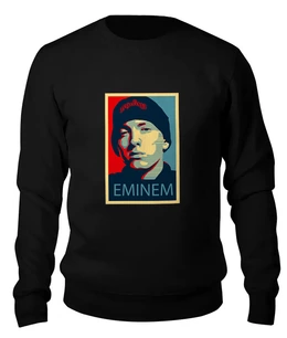 Заказать свитшот в Москве. Женский свитшот хлопковый Эминем (Eminem) от coolmag - готовые дизайны и нанесение принтов.