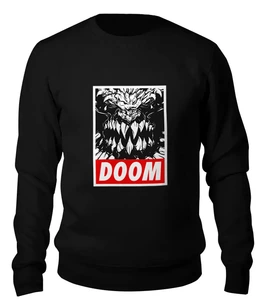 Заказать свитшот в Москве. Женский свитшот хлопковый Дум (Doom) от trugift - готовые дизайны и нанесение принтов.