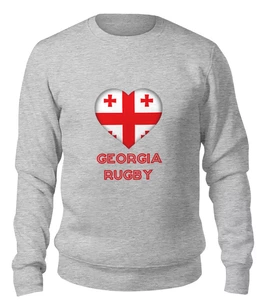 Заказать свитшот в Москве. Женский свитшот хлопковый Грузия регби от rugby - готовые дизайны и нанесение принтов.