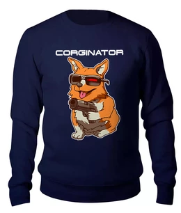 Заказать свитшот в Москве. Женский свитшот хлопковый Corginator   от T-shirt print  - готовые дизайны и нанесение принтов.