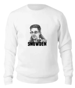 Заказать свитшот в Москве. Женский свитшот хлопковый Edward Snowden от Leichenwagen - готовые дизайны и нанесение принтов.
