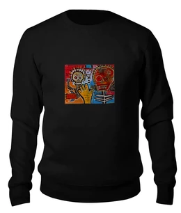 Заказать свитшот в Москве. Женский свитшот хлопковый Basquiat от Just kidding - готовые дизайны и нанесение принтов.