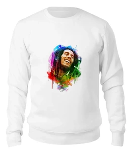 Заказать свитшот в Москве. Женский свитшот хлопковый Bob Marley от print_not_dead - готовые дизайны и нанесение принтов.