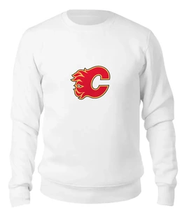 Заказать свитшот в Москве. Женский свитшот хлопковый Calgary Flames / NHL Canada от KinoArt - готовые дизайны и нанесение принтов.