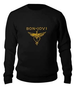 Заказать свитшот в Москве. Женский свитшот хлопковый Bon Jovi от originals - готовые дизайны и нанесение принтов.