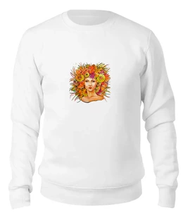 Заказать свитшот в Москве. Женский свитшот хлопковый Леди Осень от Laptinoff(c) - готовые дизайны и нанесение принтов.