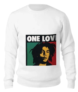 Заказать свитшот в Москве. Женский свитшот хлопковый Bob Marley  от gareula - готовые дизайны и нанесение принтов.
