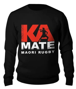 Заказать свитшот в Москве. Женский свитшот хлопковый Maori Rugby от rugby - готовые дизайны и нанесение принтов.