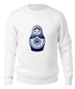 Заказать свитшот в Москве. Женский свитшот хлопковый Матрешка от coolmag - готовые дизайны и нанесение принтов.
